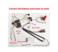 (12V RX37 B) DIY 200W wire harness for children's electric car with switch and remote control receiver Ride On Toys