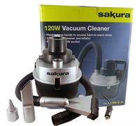 12V 120W Sakura Handheld Vacuum Cleaner And Inflator 2 In 1 Portable Car/van