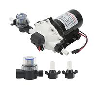 12V Self Priming Diaphragm Pump High Flow 5.0GPM 60PSI Efficient Water Pump for RV Yacht Marine Applications with Quick Connect 3/4 Inch