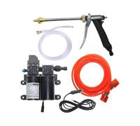 12V Self-Priming Water Pump Kit with Hose for Car | Self-priming Design, Includes Sprayer And Pipe, Plastic Build, for ideal For Car Washing, AC Cleaning, And Outdoor Tasks