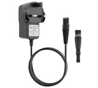 12V Shaver Charger for Braun, for Braun Shaver Charger Cable Series,Beard Trimmer Charger Trimmer Beard 3 Pin Chargers Power Lead with Brush, for Braun Chargers 3000BT 3010bt 9295 380s-4 7893s 3000s