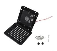 12V Side Vent Fan for RVs and Campers with Silent One Way Strong Wind Exhaust, Made from ABS Material for Various Applications (Black)