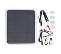 12V Solar Panel Car Battery Charger Kit, 20 Watt 12 Volt Solar Trickle Charger 20W 12V Solar Panel Car Battery Charger for Car RV Marine Boat