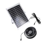12V Solar Power Exhaust Fan 110mm Duct Blower with 15W Panel Simple Installation for Greenhouse Garage Ventilation Solar Roof Vents Fan for Greenhouse