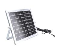12V Solar Power Supply Panel 0.66A Output 15.60ft Wire 5.2x2.1mm Port Compatible for Security Systems Mobile Charging Adapters Solar Panel