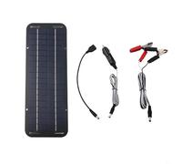 12V Solar Trickle Charger for Car Battery Maintainer, 30W Waterproof IP65 Solar Panel Battery Charger Kit with Suction Cups for Car Boat RV Marine Charging System (1/2Set) (1)
