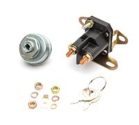 12v Solenoid Starter Relay & Ignition Key Barrel Compatible With Countax & Weswood T1200 Ride On Lawn Mower Tractor