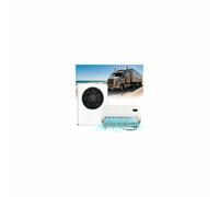 12V Split Mini A/C Unit 9700BTU with Pre-charged Refrigerant, Truck Air Conditioner, Quiet 12 Volt DC Parking Air Conditioner Auto Swing, 330CFM Airfolw for Semi-Truck Tractor Pickup Trailer Sleep Cab