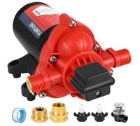 12V Sprayer Pump for Agricultural Spraying, 2.5GPM-60PSI-8AMP, Strong Chemical Resistance, Provides Sufficient Pressure, On-Demand Pump with Pressure Switch and Self-Priming, Compatible with Roundup