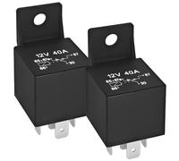 12V Starter Relay Switch 31506-79B 40A/30A (Pack of 2) - 5 Pin Motorcycle Relay Compatible with Harley Davidson (1980 - Early 1993)