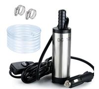 12V Submersible Electric Diesel Syphon, Equipped with Filter Mesh, 3m Hose & 12V Plug, for Truck, Camper, Motorhome, Marine Vessel