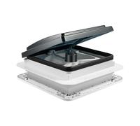 12V Super Silent Caravan Roof Vent Fan with LED Light - Skylight Accessories for Motorhome, Campervan, RV, Boat and Horsebox Conversion