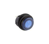 12V Switch, 16A Round Car Switch with LED Light for Boat, Motorcycle, Campervan, Trailer