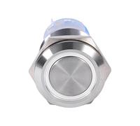 12V Switch, Push Button Switch, Self-Locking, Waterproof Design, LED Light-Up, 19mm Size, Round Switch, for Cars, Motorcycles, Garden Tools, Boats