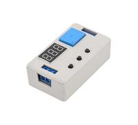 12V Time Delay Relay 0.1s to 999 Min Digital On-Off Timer with LED Display, 50mA Working Current, Plastic Housing, for Industrial Electrical Equipment