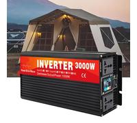 12V to 110V50HZ,3000 Watt 72V 60V 48V 24V 12V DC To 110V 220V AC Power Converter Car Inverter, Pure Sine Wave Inverter,with 2 AC Outlets/LCD Display Low Frequency Solar Power Inverter