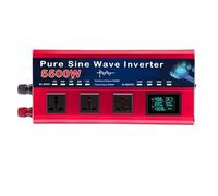 12V TO 220V,5500W Peak DC 12V 24V 48V 60V 72V To AC 110V 220V Power Inverter,Pure Sine Wave Inverter, with 5 AC Outlets, LCD Display Suitable for RV, Camping, Home & Emergency