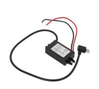 12V to 5V 3A Converter for Car Motorcycle RV - Compact DC-DC Step Down Module with Overheat Protection 46x27mm Size(B)