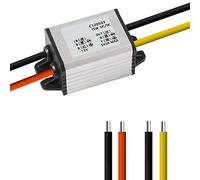 12V to 5V DC Buck Converter - Waterproof 6.3-22V to DC 5V 3A 15W Voltage Regulator - Step-Down Module for Vehicle, Car, Truck