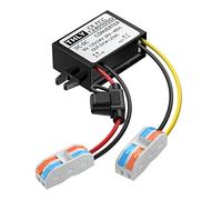 12V to 5V Step Down Converter 5A 25W with Fuse Waterproof and Wire Terminal Block, More safe 24V to 5V DC Converter, Buck Converter 12V to 5V for Truck Vehicle Boat System (Accept DC 8-40V Inputs)