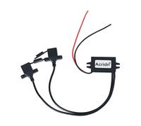 12V to 5V USB Down Double A Port Wide Input Voltages Range Adapter ABS For Various Electronic Devices Waterproof