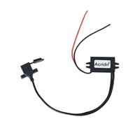 12V To 5V USB Steps Down Converter Double USB A Port Wide Input Voltages Ranges Adapter ABS For Electronic Devices High Efficiency Power Converter