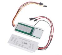 12V Touch Sensor Switch for Smart Mirror with Clock and Temperature Display, Stepless Color Dimming, DC 12V Input, Max Load 5A 60W(Double)