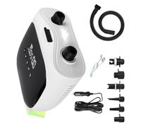 12V Twin Motor Electric Inflation Device Featuring LCD Display and 4000mAh Battery for Inflatable Boats Tents Camping Air Fan