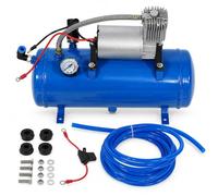 12V Tyre Inflator Air Compressor 150 PSI 6L Tank for Truck RV | 120-150 PSI | 6L air tank | 23A current | 500cm hose | Temperature protection