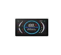 12V Universal Motorcycle Speedometer RPM Dashboard 199km/h Adjustable Digital With Temperature 199km/ With Sensor