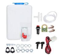 12V Universal Windshield Washer Bottle Kit, Windscreen Washer Bottle for Car Cleaning, 160186 Replacement with Pump Switch and Tubing for