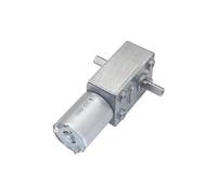 12V Volt DC Worm Geared Double Shaft electronic starter 6V Dual Output Shaft Reducer Motors 24V DC Reversed Reduction Self-lock JGY370 IINKUEYK(9RPM_24V)