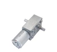 12V Volt DC Worm Geared Double Shaft Motor 6V Dual Output Shaft Reducer Motors 24V DC Reversed Reduction Self-lock JGY370(30RPM,12V)