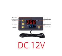 (12V) W3230 Digital Temperature Controller LED Display 12V/24V/AC110-220V Microcomputer Thermostat Switch Regulator Heat/Cooling Thermoregulator With Sensor