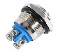 12V Waterproof 30 AMP Push Button Switch Momentary Control for Electromagnetic Starters, 16mm Nitrous Button (2PCS)