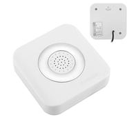 12V Wired Doorbell, Loud 90dB Door Chime with ABS Fireproof Housing Easy Install Wall Mounted Double Sided Tape Access Control System for Home Office (86x86MM)