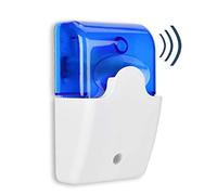 12V Wired Indoor Audible and Visual Sound Siren Alarm for Home Security System - 110dB Loud Warning with Flashing Light