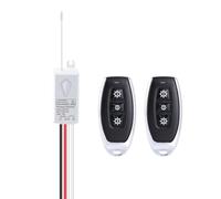 12v wireless switch,NineLeaf Wireless Remote 2 Switches and Receiver,DC 12V/24V 10A Remote Control Relay Switch for Car Anti-Theft Alarms,Security Systems,Roller Lind Door,Gate Barriers etc