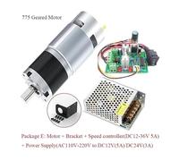 12V24V 775 DC electronic starter 8RPM~1600RPM 775 Planetary Geared electronic starter Slow Speed Adjustable High Torque 42mm Brushed Gear electronic starter IDGTTLDF(Package E,43RPM_DC 24V)