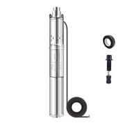 12V24V48V DC Solar Submersible Water Pump Built-in Controller Screw Deep Well Max Head 35M High-Efficiency Drainage(48V 750W)