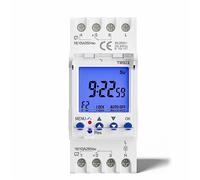 12VDC Input Power 2 Channels Big LCD Display Programmable 24hrs Time Clock with Two Relay Independent Outputs 1Pcs Automatic switch (Color : Input Power 230vac)