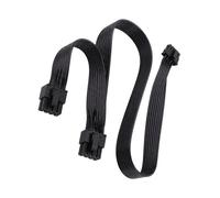 12VHPWR to Double 8PIN GPU Power Cable Flexible Flat Wire for Stable Graphics Card Power Supply Black or White