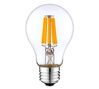 12Vmonster DC 12 Volt 6 Watt 2700K Warm White LED Edison Filament A19 A60 Light Bulb E26 E27 Medium Base Lamp DC 12V Portable Solar Battery Bank Off Grid System Lighting Equipment (Warm White)