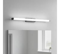 12W Black Modern Bathroom Light Above Mirror - Slim Integrated LED Vanity Wall Light with Frosted Diffuser, Contemporary Aluminium Design for Mirrors & Cabinets - 3000K Warm White LED's