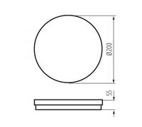 12W CCT O W BENO ECO 38380 LED Plafonier
