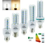 (12W Cool White) LED Bulb E27 3U Shape Corn LED Bulb 3W 5W 7W 9W 12W Cool Warm White