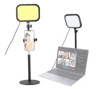12W Desktop Video Light, 2 Packs Desktop LED Video Light Panel 12W Video Conference Light for Zoom Meeting 3000K-6500K Photography Fill Light for Computer (1-Pack)