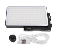 12W Full Color LED Fill Light with Cold Shoe Mount, 2700 to 10000K 360 Rotating Stepless Dimming Portable Video Photography Light for Photographers Videographers Content Creators