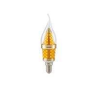 12W LED Candelabra Bulbs Filament Bend Tip Three Colour Cool White, Day White, Warm White Non Dimmable Chandelier Light Bulbs, 90+ CRI 550LM, Flame Tip E14 LED Candle Bulb -1 Pack