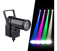 12W RGBW Disco Ball Lights, Pinpoint Spotlight, DJ Ball Pinspot DMX LED Pin Spotlight